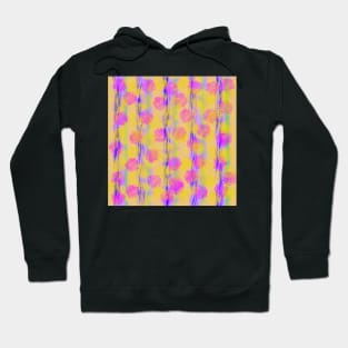 Pink Purple Yellow Floral Abstract Hoodie